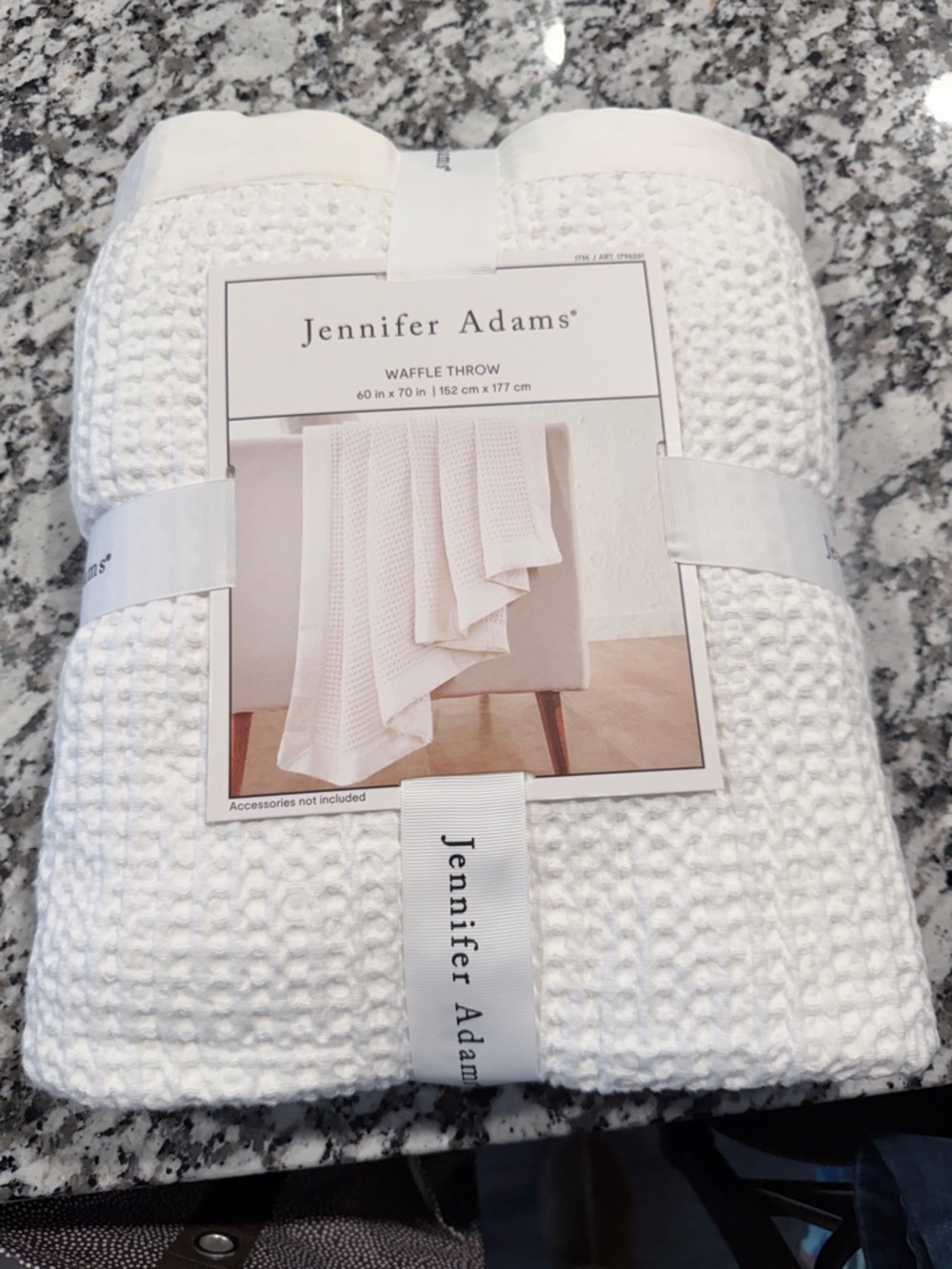 White Waffle Throw Blanket